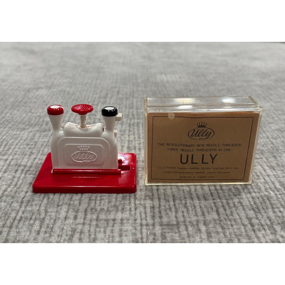 Vintage Ully Needle Threader 3 in 1 Sewing Tool Made in Western Germany